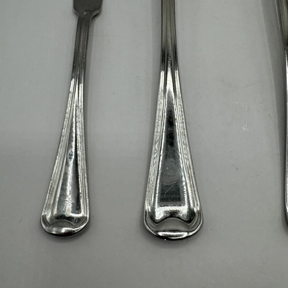 Oneida FLAMBE‎ Serving (4pc Set) Tablespoon Pierced Fork 18/10 Stainless